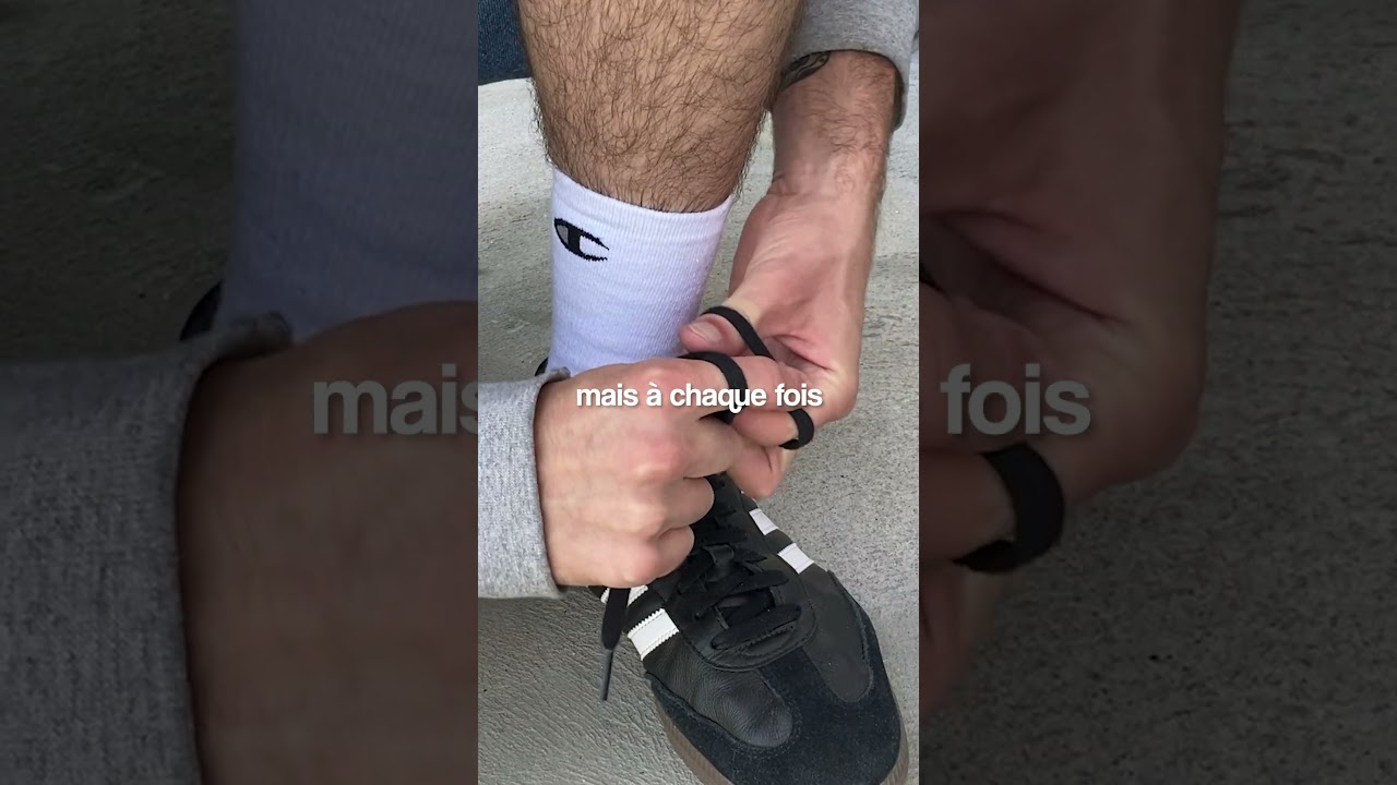 J’ai appris à attacher mes lacets en 1 seconde