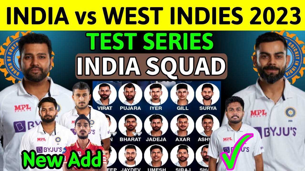 india west indies tour 2023 squad