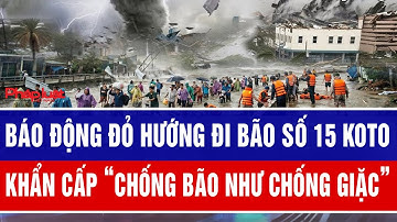 Báo động đỏ hướng đi bão số 15 Koto khẩn cấp “chống bão như chống giặc”