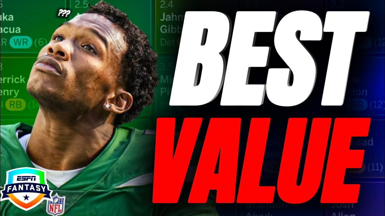 The 8 BEST Values In Your ESPN Fantasy Football Draft - YouTube