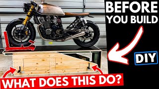 ★ MAKING a TILT TOP TIMBER Table With Some COOL FEATURES   Cafe Racer Builds