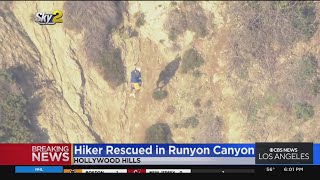 Hiker rescued after fall in Runyon Canyon area