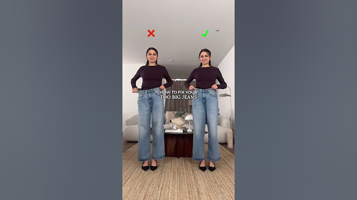 How to fix your too big jeans 👖 Subscribe for #shorts