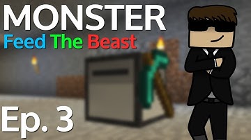 MINING WITH A TURTLE! [Monster FTB] Ep. 3