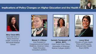 IHEART 2025 AIAN Healthcare Workforce Development Summit - Policy Changes in Higher Ed and Health