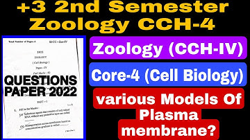 ଶୀଘ୍ର ଦେଖନ୍ତୁ +3 2nd semester Zoology honours core-4 (Cell Biology) question paper 2022 //IMPORTANT✅