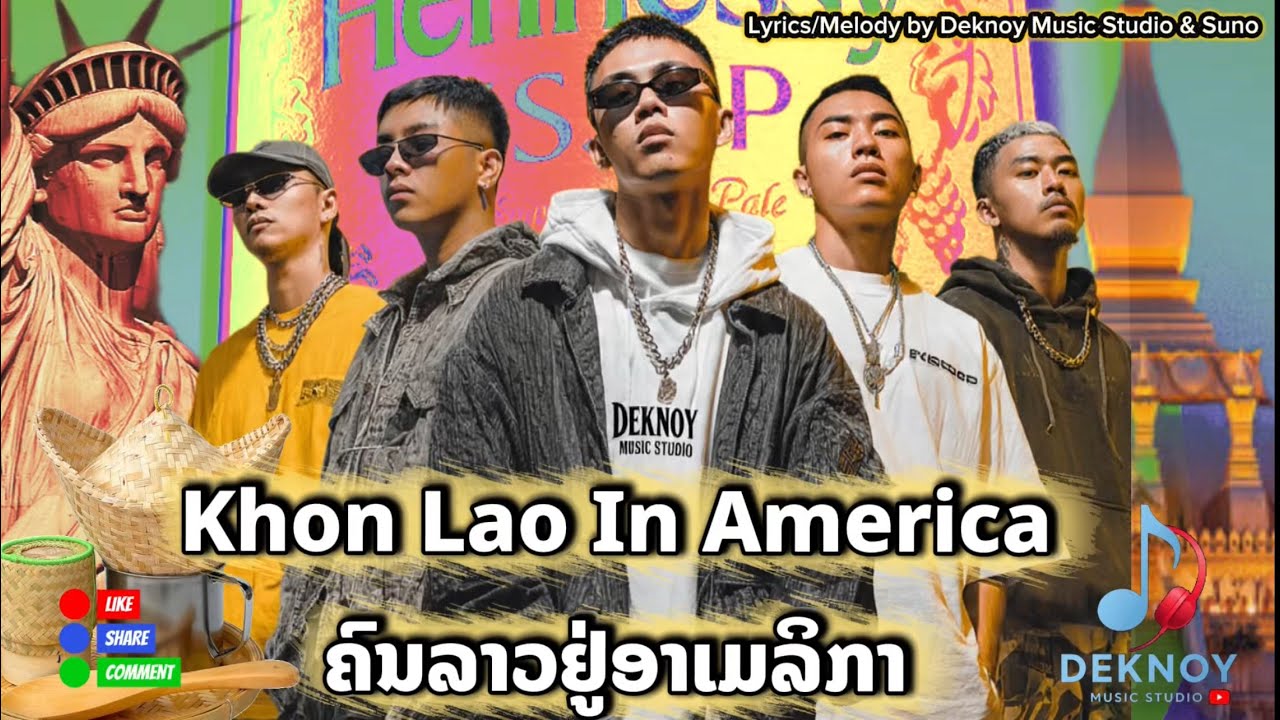 ຄົນລາວຢູ່ອາເມລິກາ | Khon Lao In America [Official Audio MV] Rap Version ...