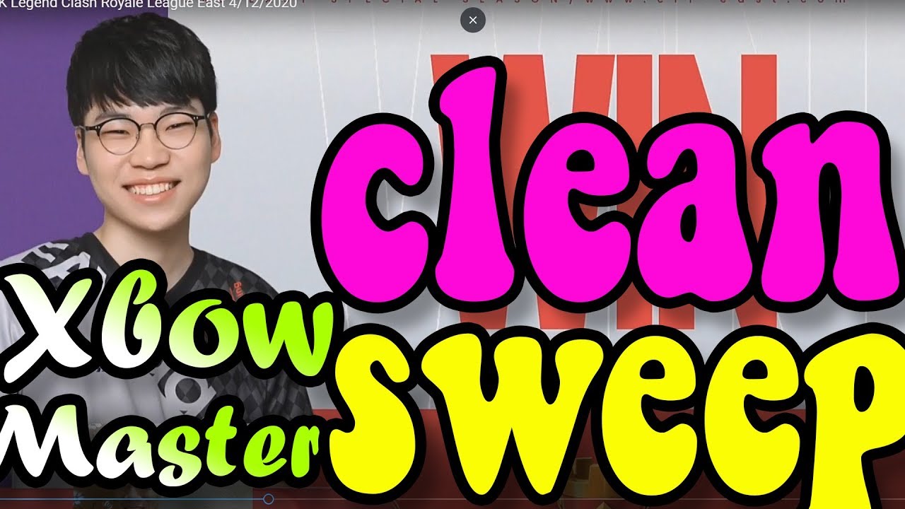 XBow Master Clean Sweep Team Ponos MUST WATCH 👈Clash Royale