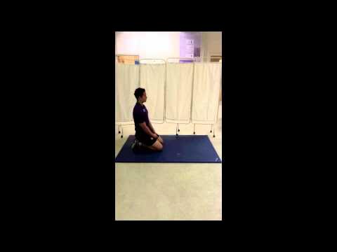 Kneeling Back Extensors Stretch - YouTube