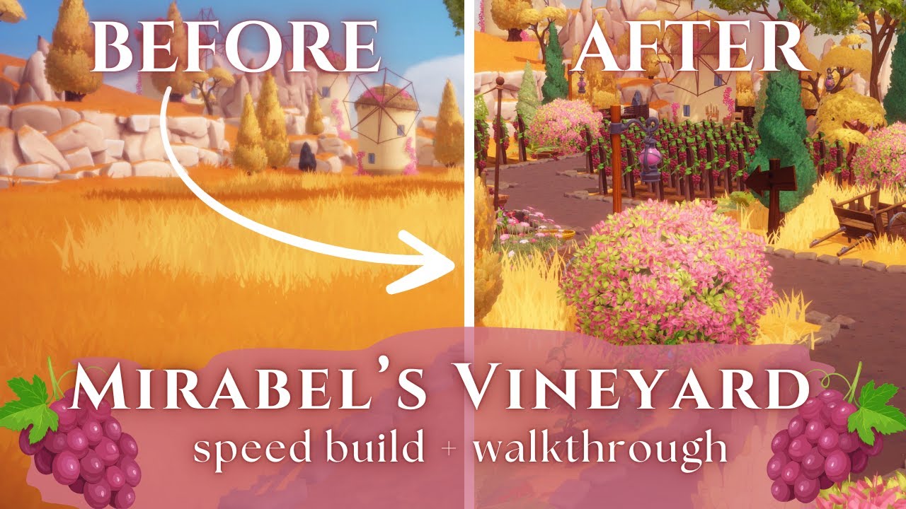 How I gave Mirabel a sweet wee vineyard in MYTHOPIA 🍇 Disney Dreamlight Valley