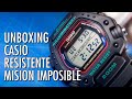 Desempaquetado Casio DW-290 Misión Imposible, Reloj Digital de Cuarzo, Informal y Resistente