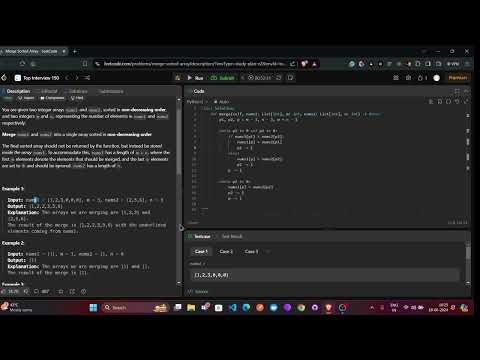 Top 150 interview question (Topic Array q1)