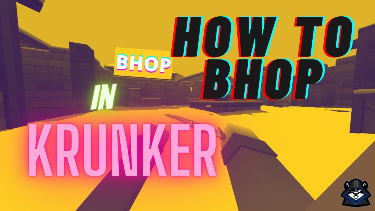 How to *SLIDE HOP* in krunker.io (BHOP) YouTube