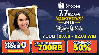 Mimpi Buruk Andin Ketinggalan Midnight Sale Shopee 7.7 Mega Elektronik Sale 00.00 - 02.00 WIB!