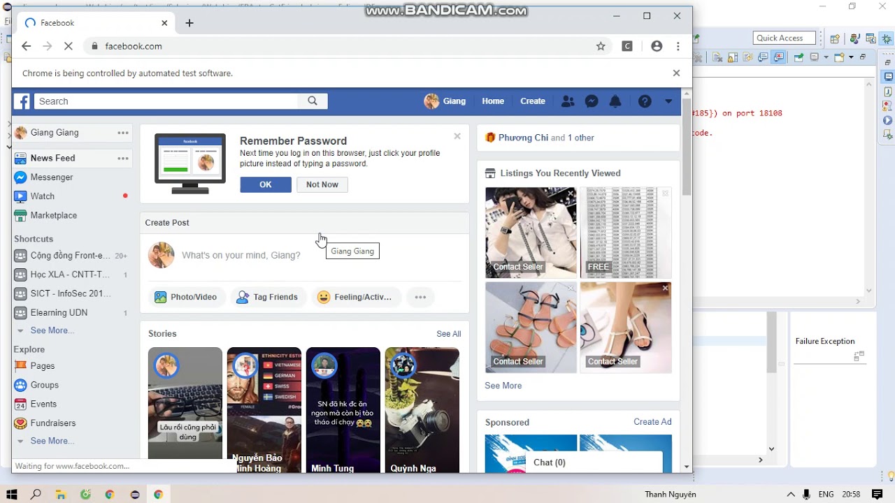 List friends facebook with selenium webdriver - YouTube