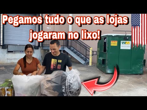 PEGAMOS TUDO O QUE AS LOJAS DOS ESTADOS UNIDOS JOGARAM NO LIXO!🇺🇸🇺🇸🇺🇸 dumpster-basura