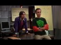 The big bang theory 3x04 Raj working with Sheldon