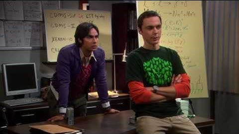 The big bang theory 3x04 Raj working with Sheldon