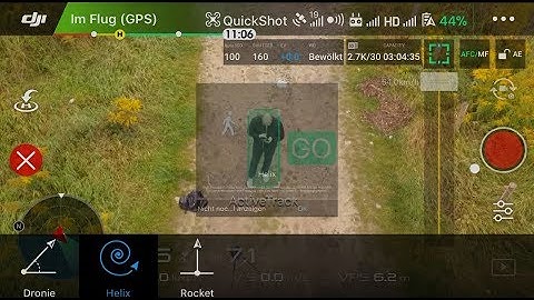 DJI MAVIC PRO, Quickshot, How to Set Helix Mode, Screen Capture (Fw 01.04.0000)