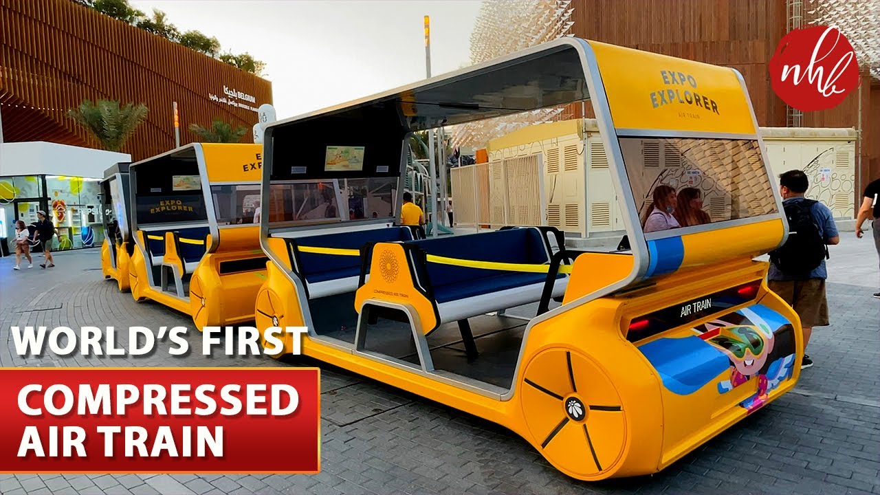 Riding on 'Expo Explorer' World's First Compressed Air Train Expo