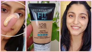 MAYBELLINE FIT ME MATTE + PORELESS Foundation {Review & Demo} 15 DAYS OF FOUNDATION
