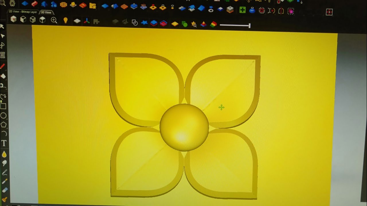 Extrude,Two Rail sweep Using in Artcam 2018🌺