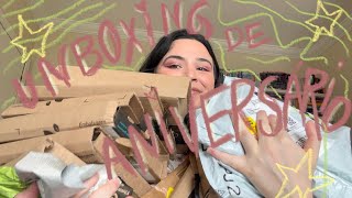 super unboxing de aniversário 💌