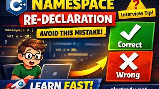 Re-declaration of Namespace in C++ 🔥 | Complete Guide for Beginners