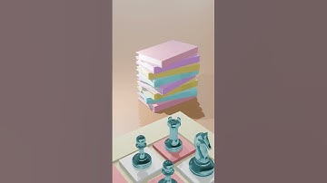 3D Blender - Chess #shorts #short #blender #3d #flowers #3dcartoon #chess #chessgame #chessboard