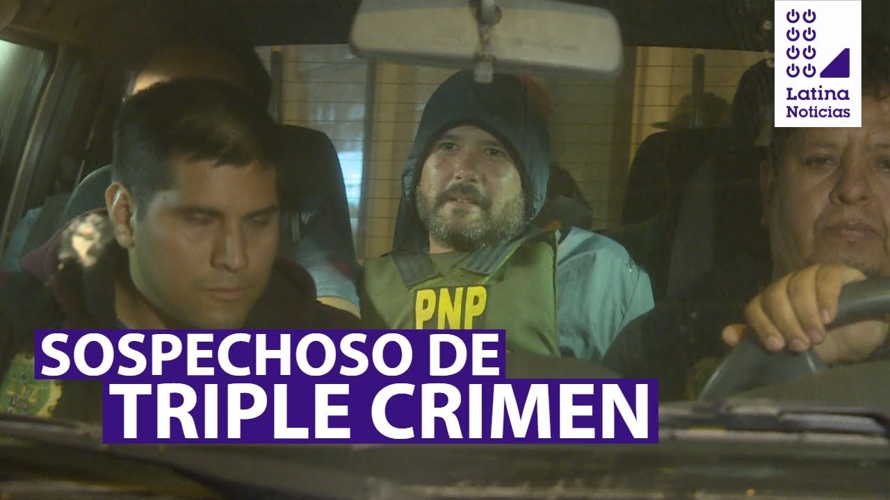 Detienen a sospechoso de triple crimen en La Molina - YouTube