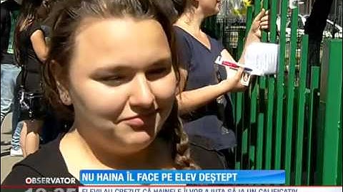 Nu haina îl face pe elev deștept