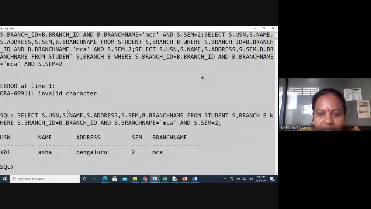 DBMS LAB 2 V 9 9 2020 - YouTube