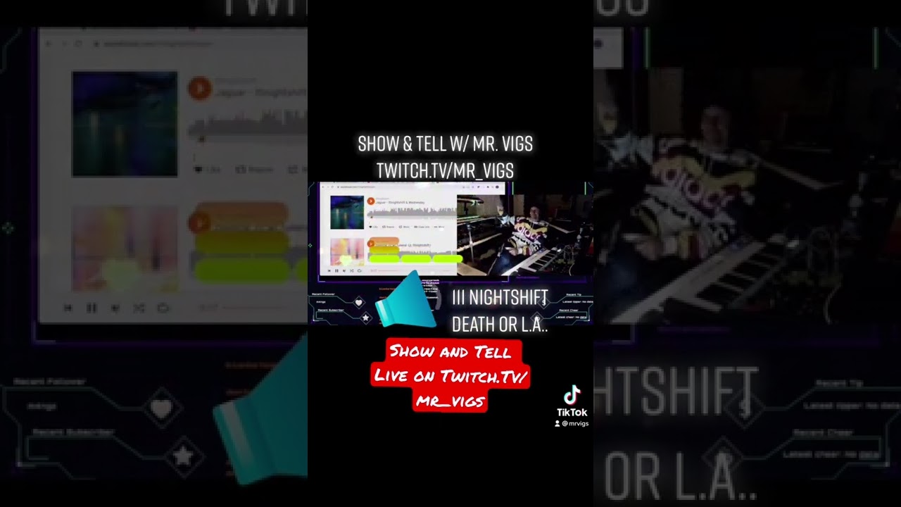 Show and Tell - Reacting to HyperPop -111Nightshift- Death or L.A. on Twitch.Tv/mr_vigs