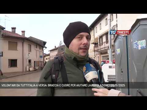 VOLONTARI DA TUTT'ITALIA A VERSA: BRACCIA E CUORE PER AIUTARE LA POPOLAZIONE | 20/11/2025