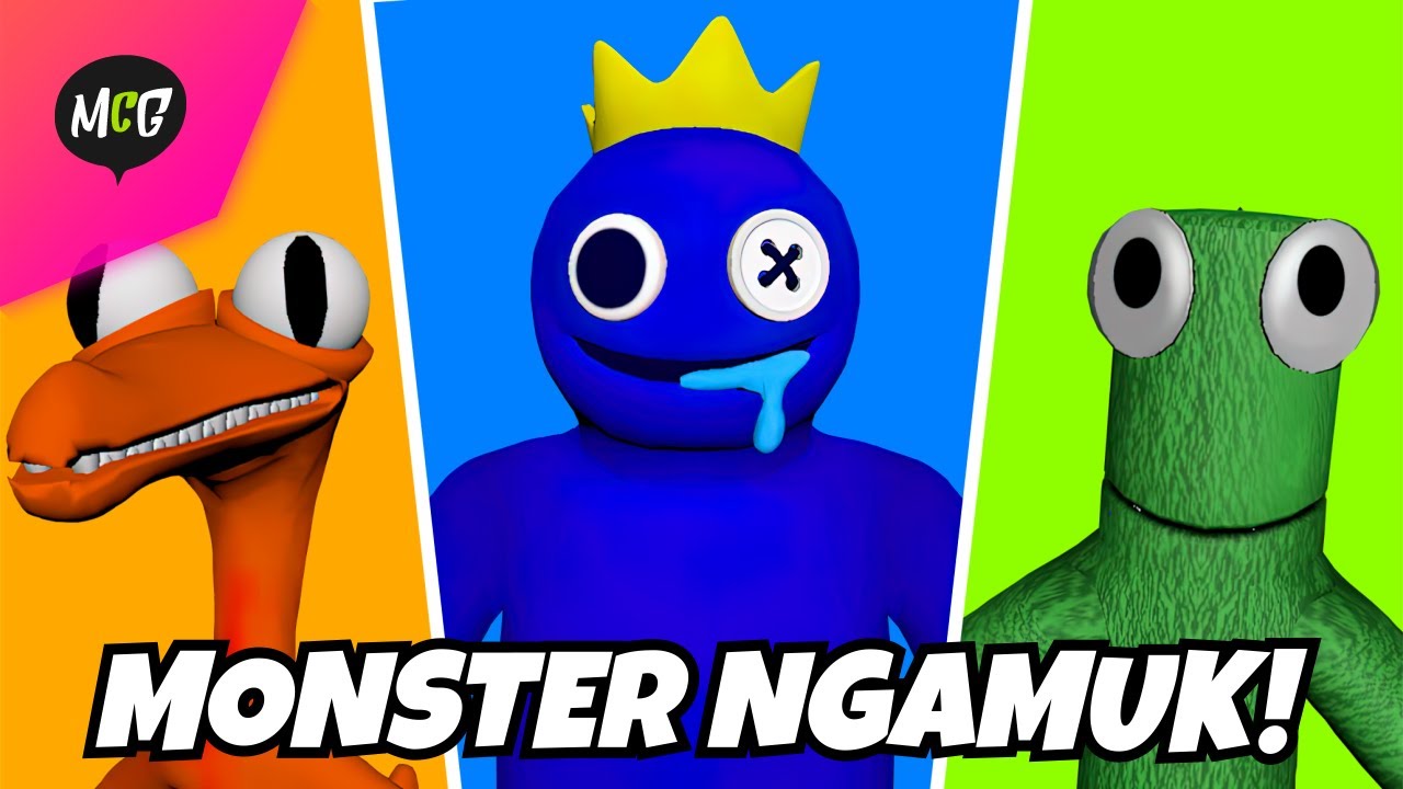 Rainbow Friends Ngamuk Dikota! - Rainbow Friends Rope Game - YouTube