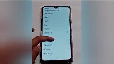 How to set default notification ringtone in oppo k10 5G