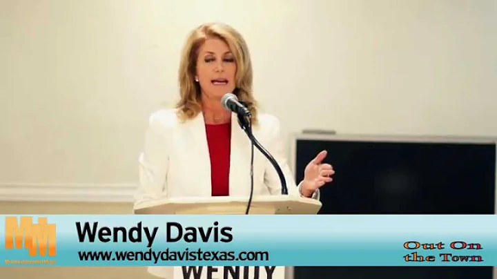 Wendy Davis and Edna Griggs speak  at the Acres ho...