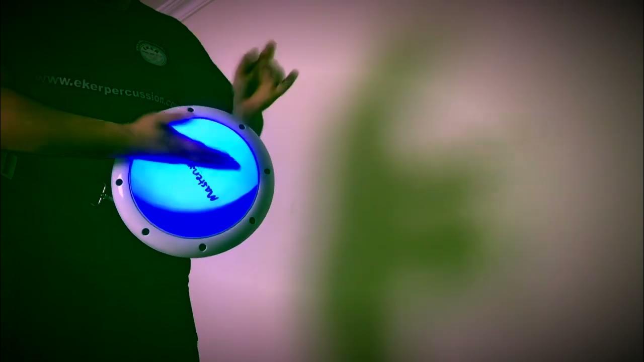 Eker percussion mavi beyaz darbuka light strap darbuka YouTube