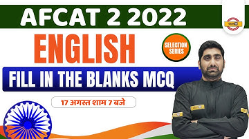 ENGLISH FOR AFCAT 2 2022 | ENGLISH CLASS | FILL IN THE BLANKS | AFCAT 2022 ENGLISH | BY NITIN SIR