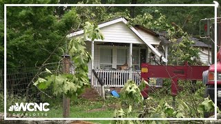 Gastonia family still picking up the pieces after Wednesday's storm