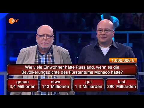 ZDF Rette die Million! Folge 13 vom 15. August 2013 I Do, 15.08.2013