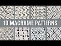 10 EASY MACRAME PATTERNS