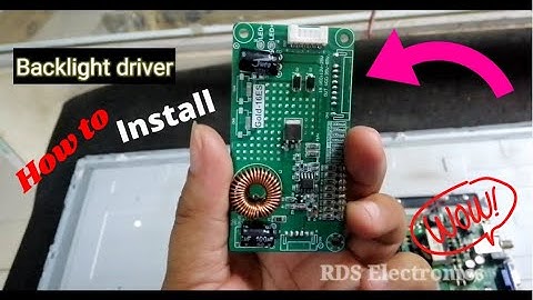 How to install Backlight Driver to Devant TV 32"