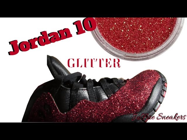 Jordan, Shoes, Custom Ruby Red Glitter Jordan 1