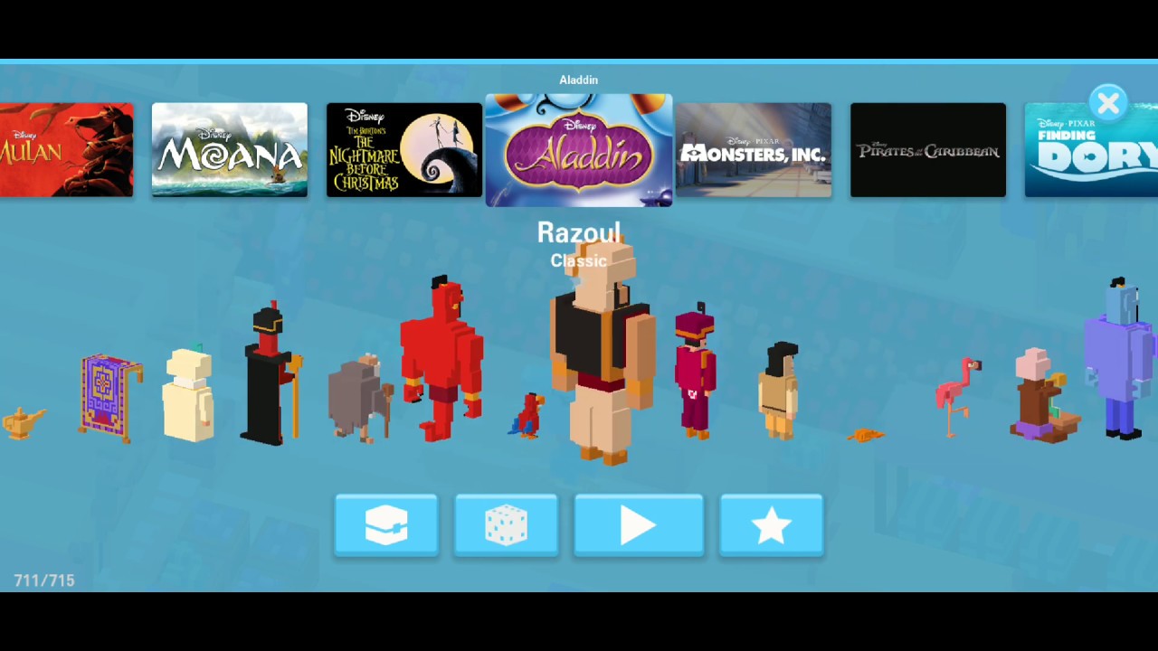 Disney Crossy Road #9 Aladdin All Characters Gameplay