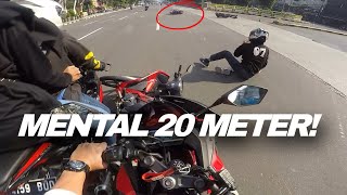 MENTAL 20 METER!BAPAK BAPAK BELOK MENDADAK