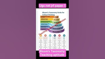 UGC net jrf paper 1 bloom