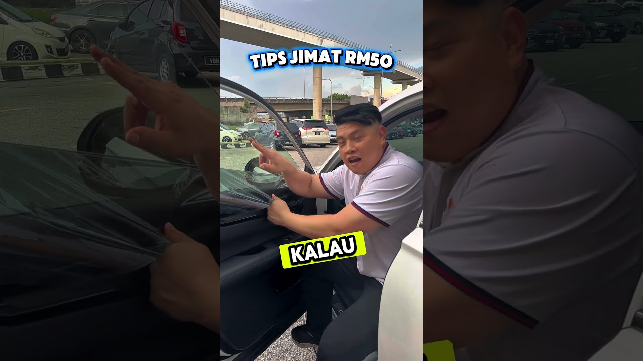 Kalau kereta nak masuk puspakom inspection, jangan serabut nak cabut tint. Senang je nak cabut.