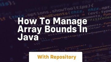 how to manage array bounds in java
