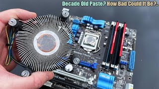 I don't think the thermal paste has ever been replaced...